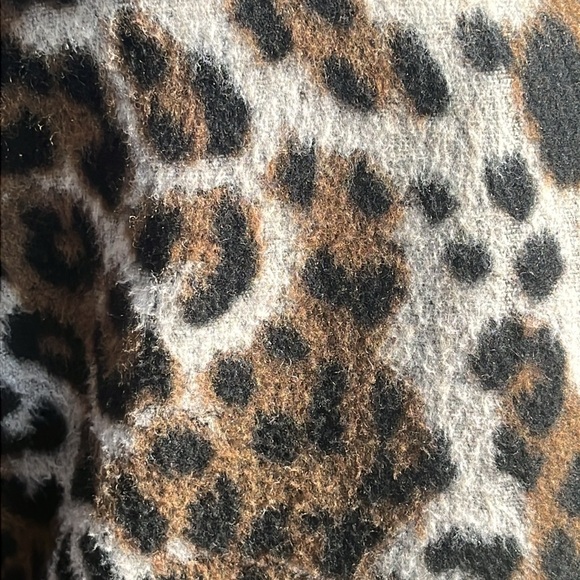 Ellen Tracy lovely leopard print wool blend 3/4 length coat 20W - Picture 6 of 12